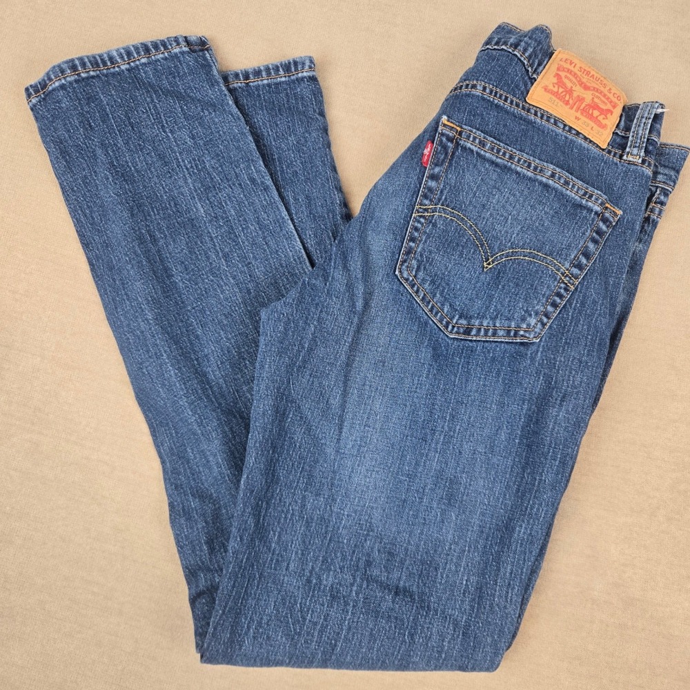 Levi's 511 Slim Fit Mens Jeans Blue Medium Wash Denim W33 L32 04511-5530